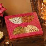 Diwali dry fruit gift box 4 partition Big with almonds, cashews, pistachios and raisins - Occasions