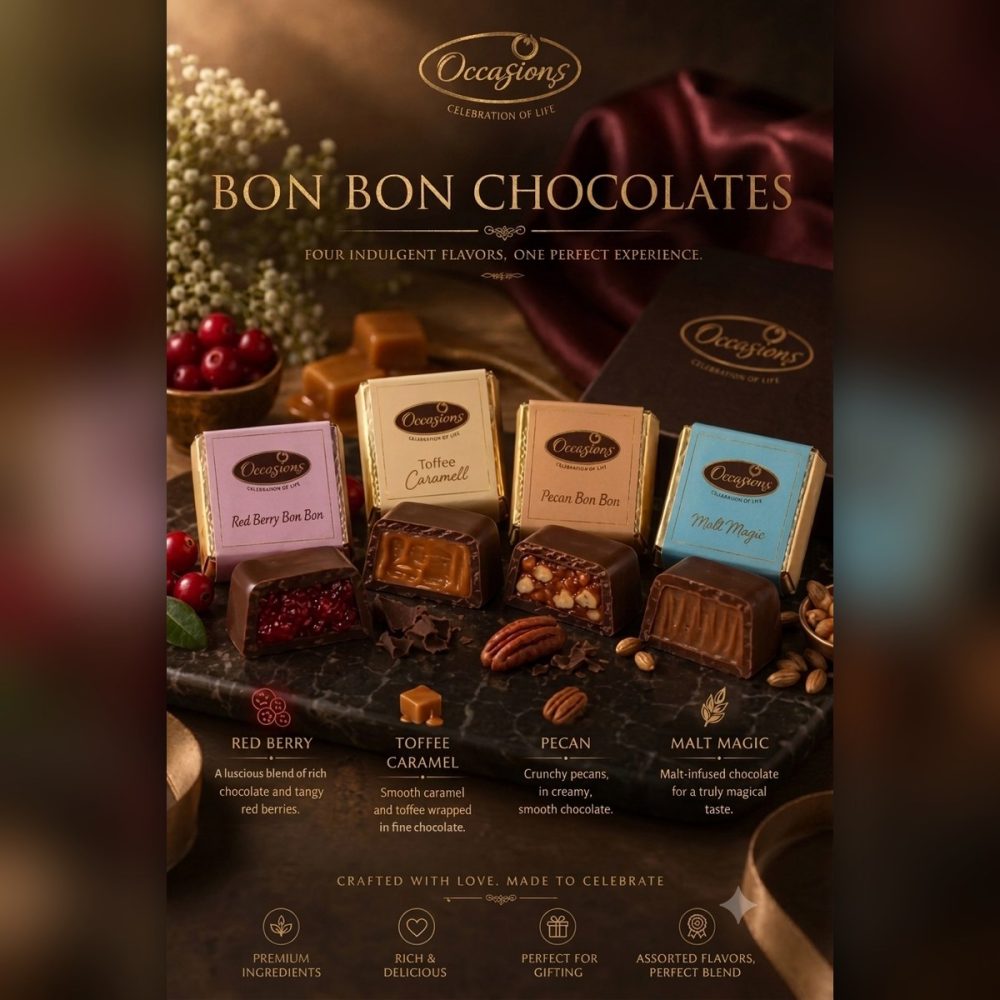 assorted bon bon chocolates occasions