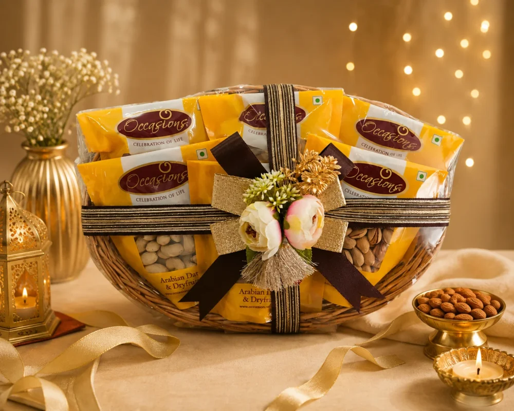 small dry fruit gift basket