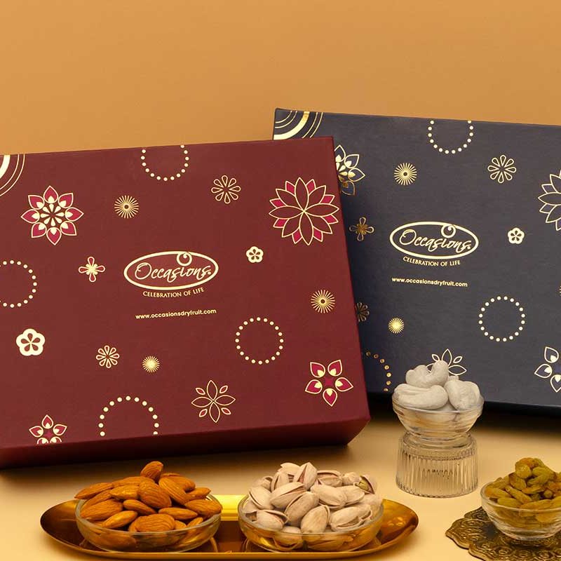 1 kg dry fruit hamper box - Occasions grand Diwali gift