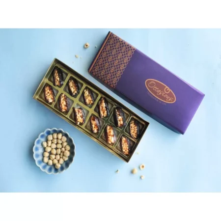 Hazelnut Crunch Stuffed Dates