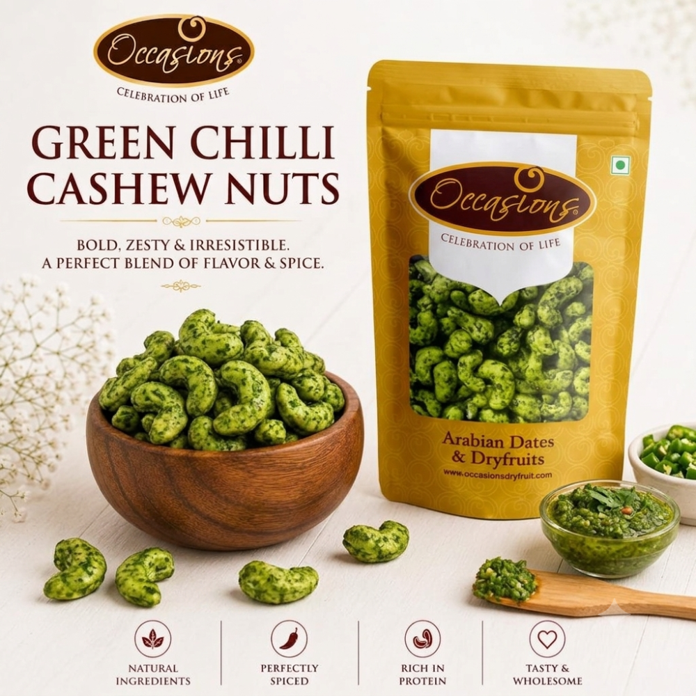 Green Chili Cashew Nuts