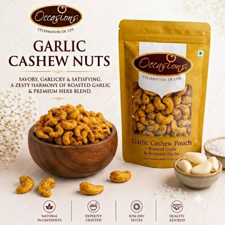 Garlic Flavored Cashews