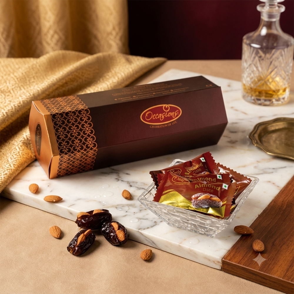 Corporate Dry Fruits Almond Dates Single Wrapped