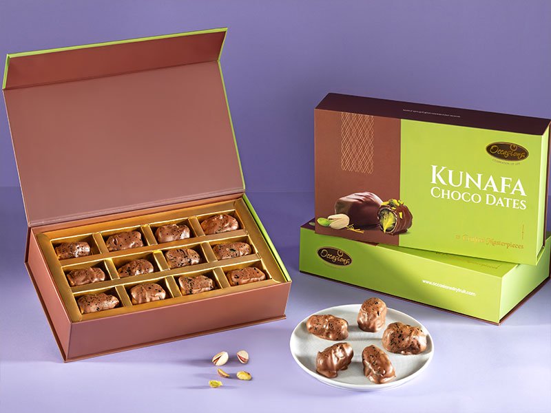 Pistachio Kunafa Choco Dates