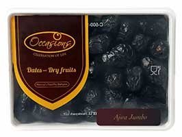 Occasions Dry Fruit Ajwa Jumbo premium dates – large soft black dates pack
