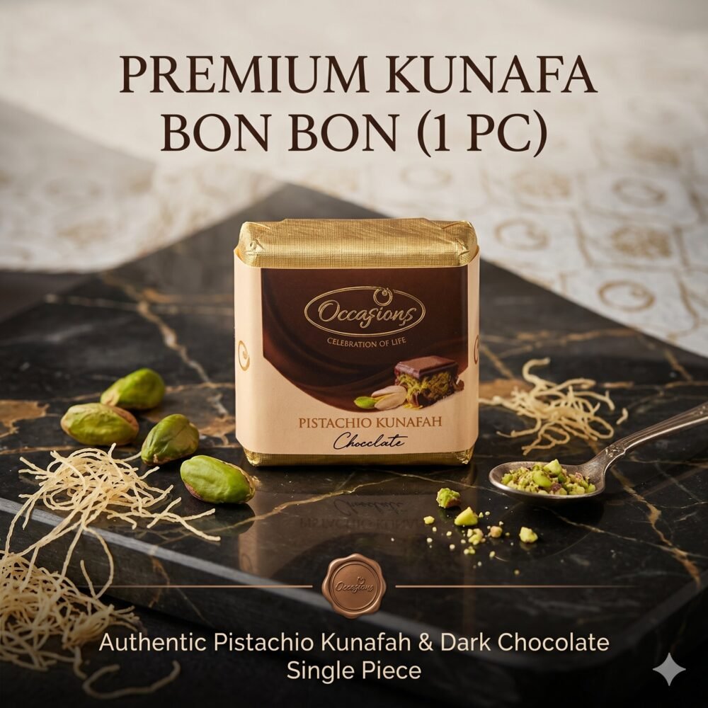 Premium Kunafa Bon Bon (1 PC) – A Bite-Sized Explosion of Viral Crunch